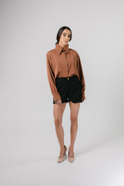 Fior Blouse Mocca