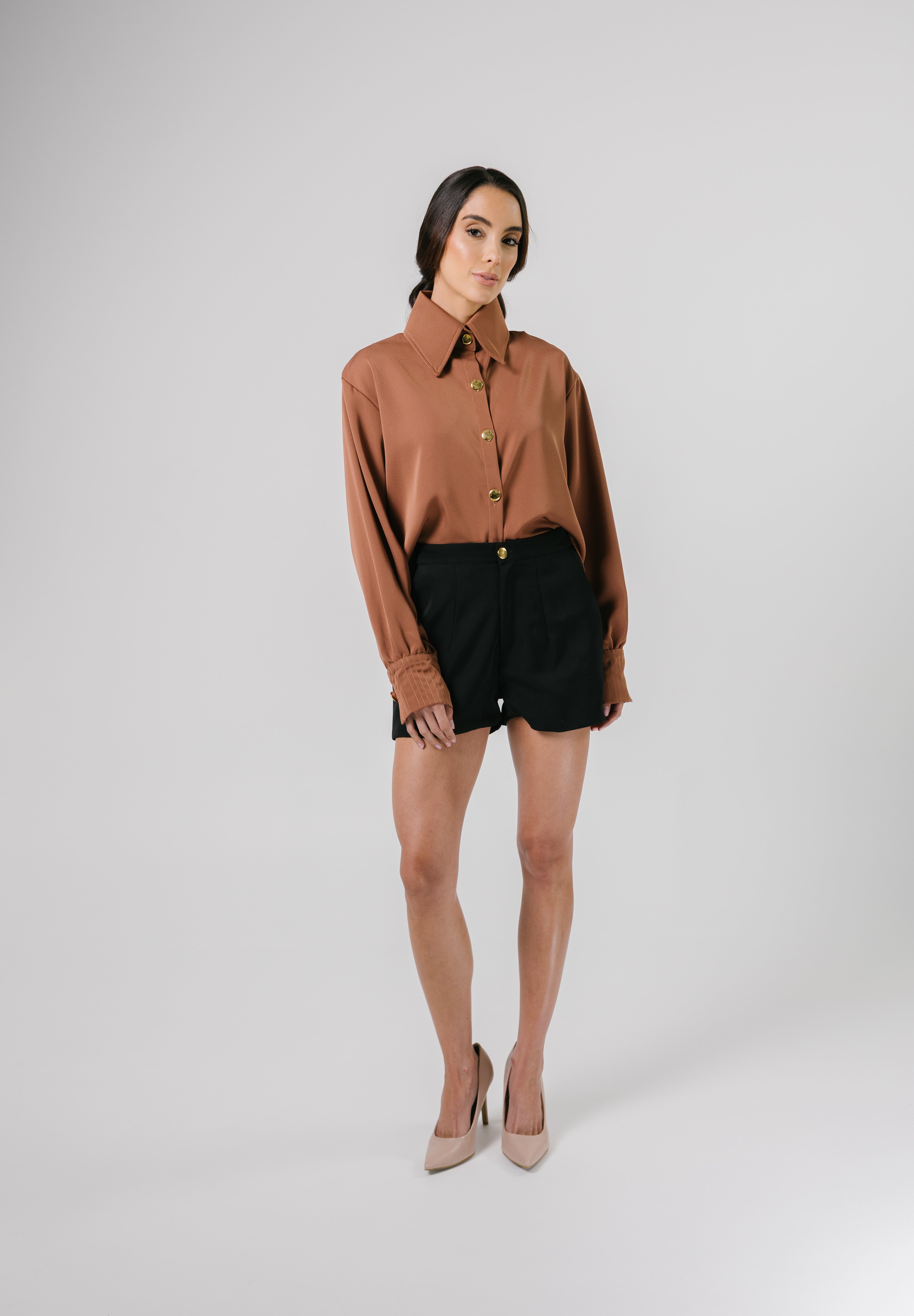Fior Blouse Mocca