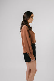 Fior Blouse Mocca