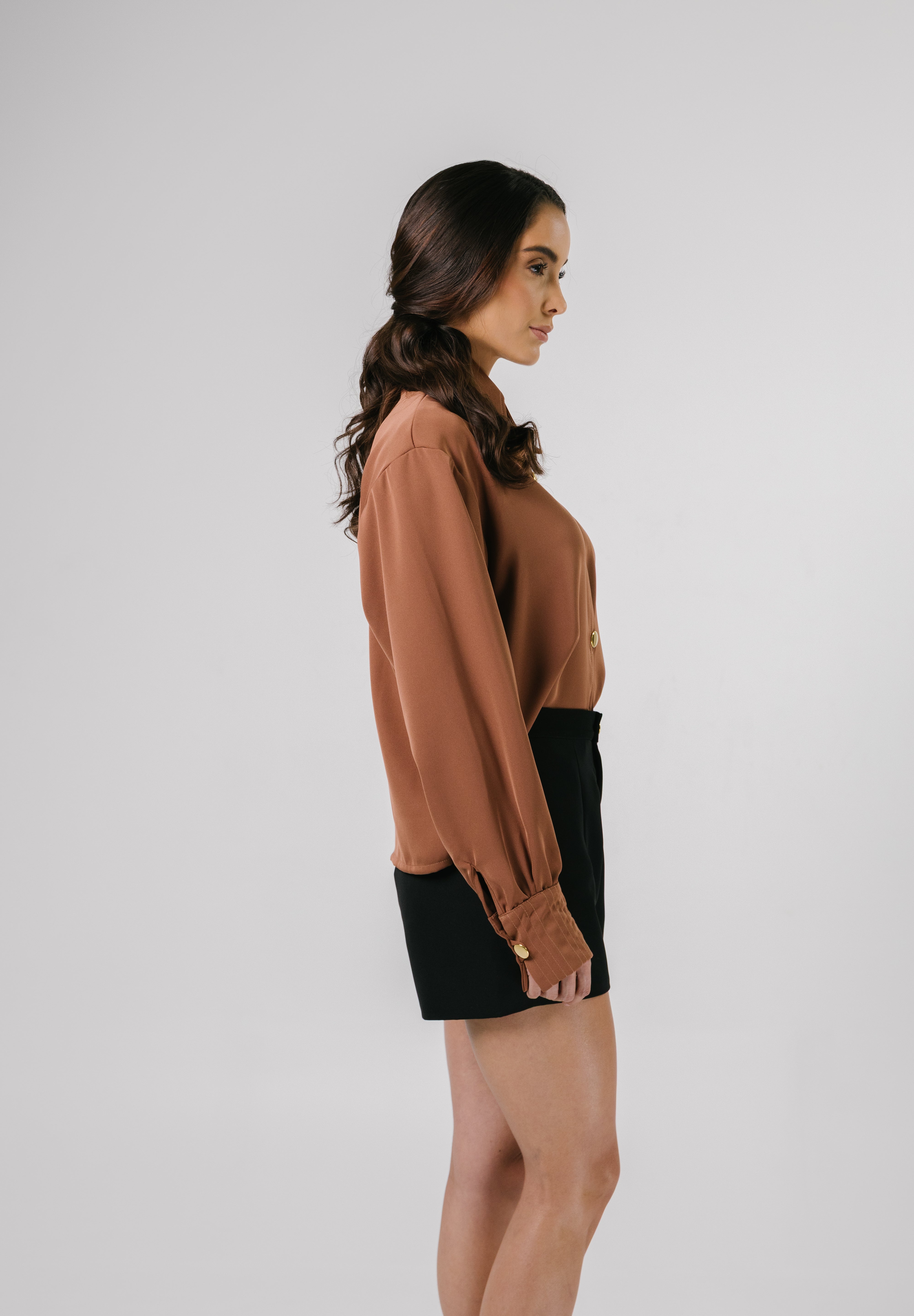 Fior Blouse Mocca