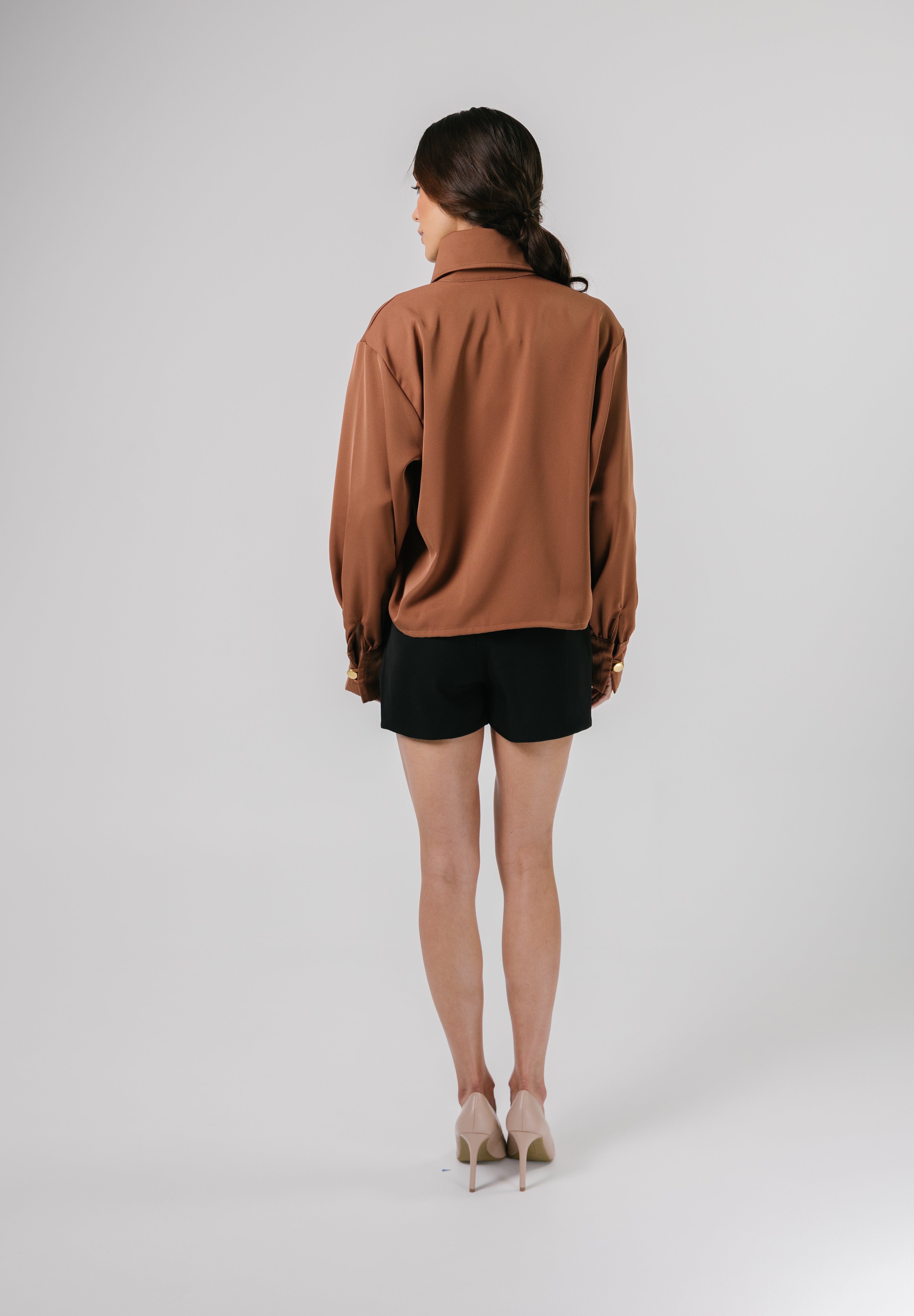 Fior Blouse Mocca