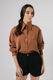 Fior Blouse Mocca