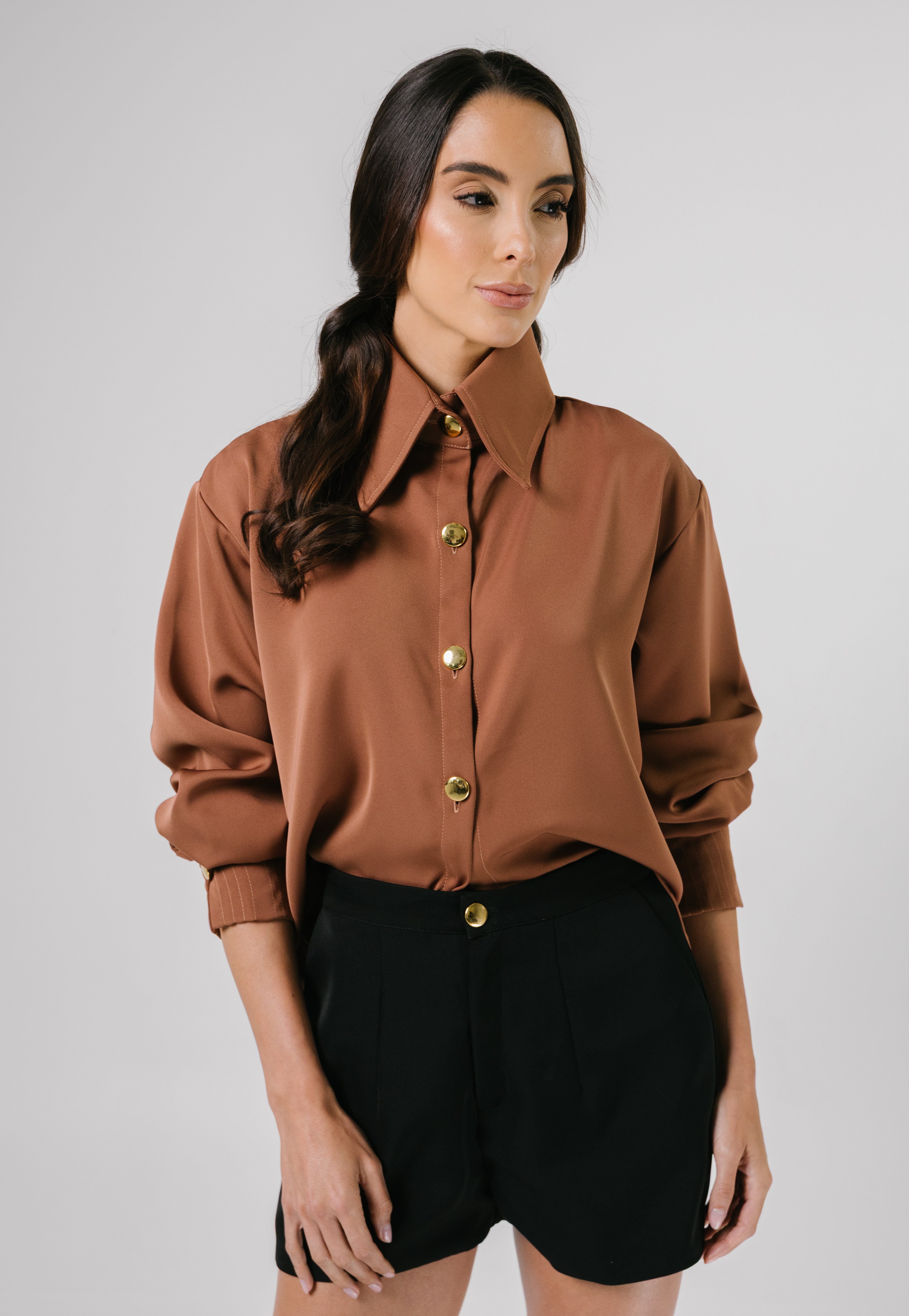 Fior Blouse Mocca