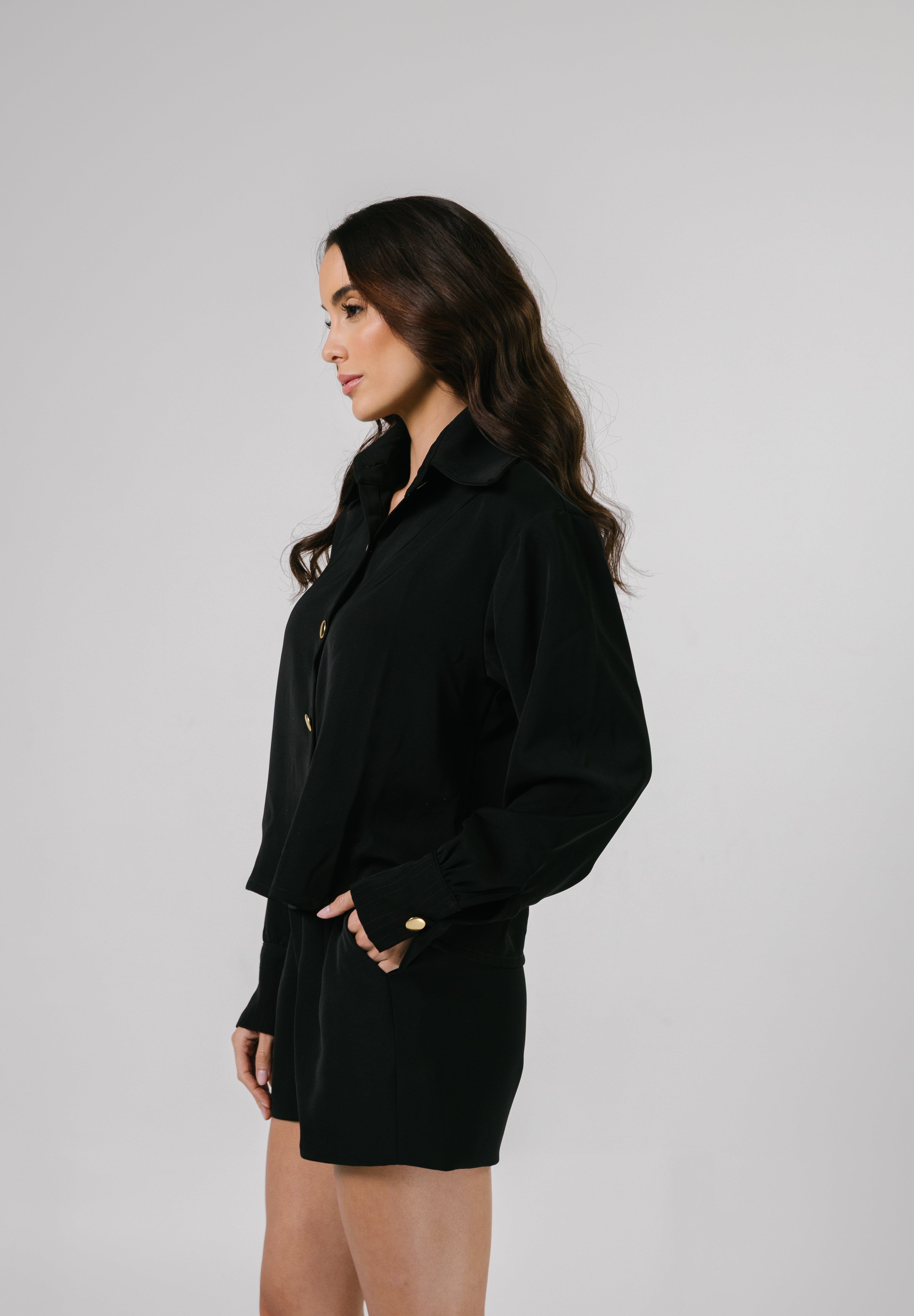 Fior Blouse Black
